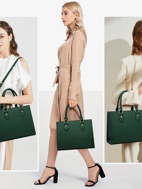 Dark hunter green purse/tote bag